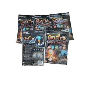 GoFire Ultimate All Purpose Non Toxic Fire Starter  5 Packs - 100 Fire Starters